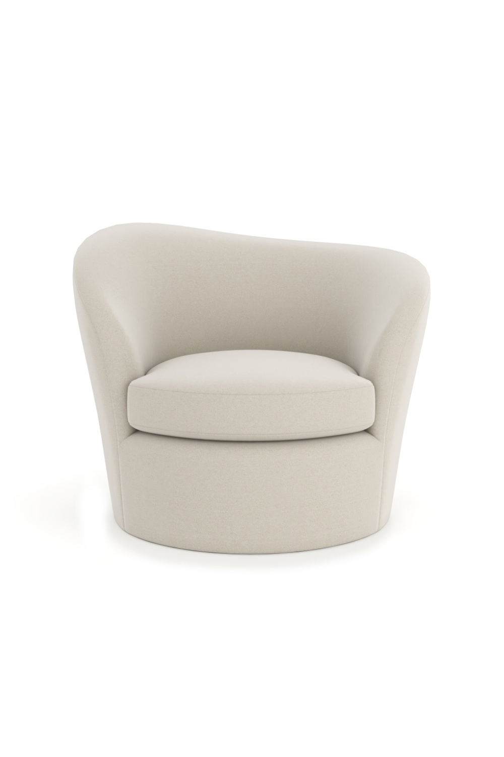   Wavy Back Wool Swivel Chair | Oroa.com