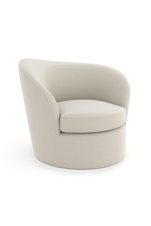   Wavy Back Wool Swivel Chair | Oroa.com