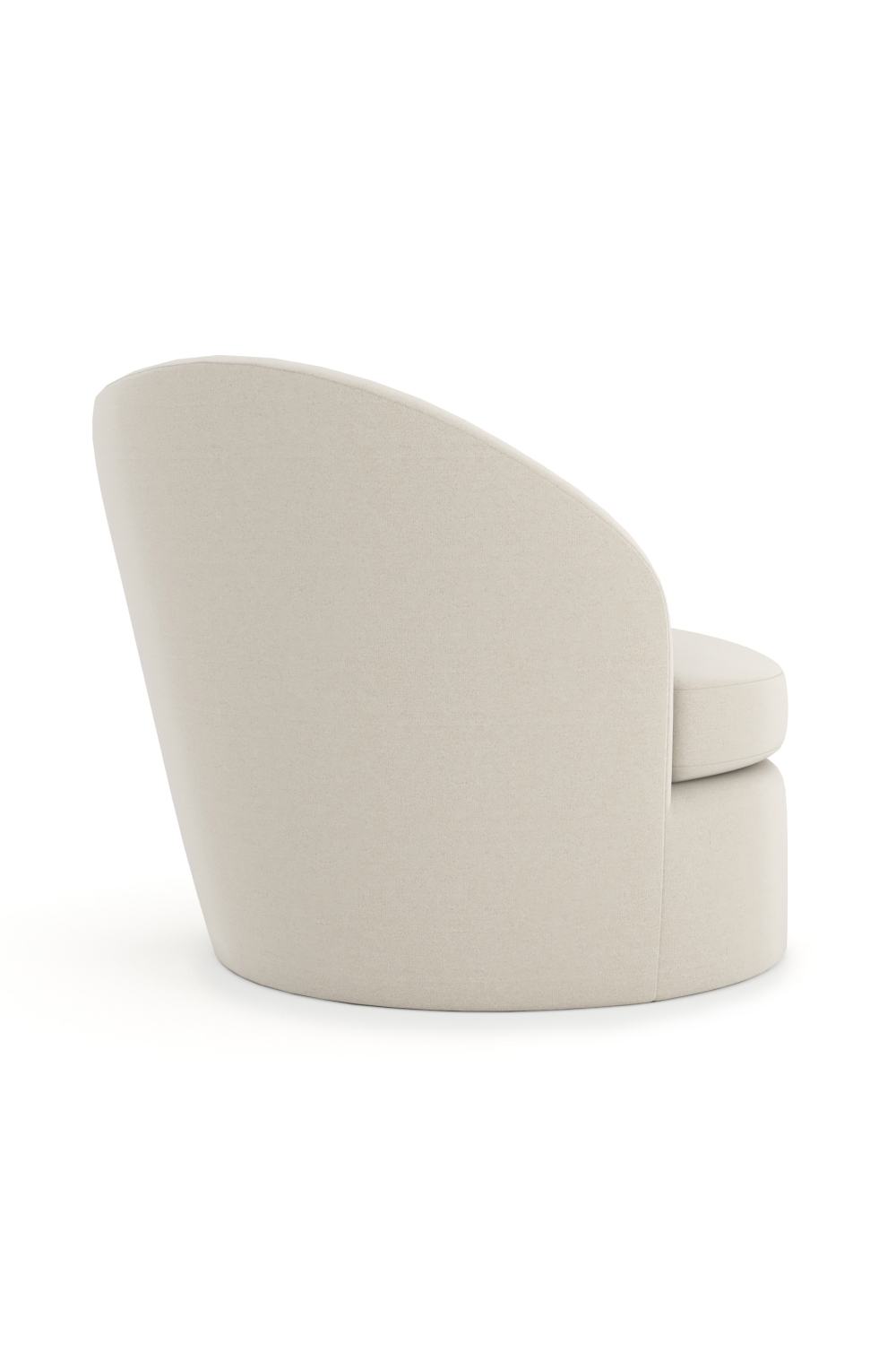   Wavy Back Wool Swivel Chair | Oroa.com
