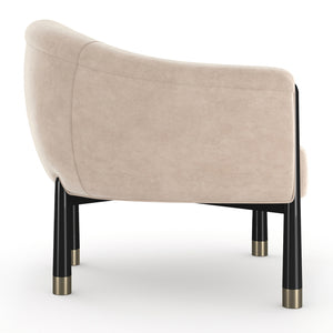  Velvet Curved Accent Chair | Oroa.com