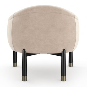   Velvet Curved Accent Chair | Oroa.com