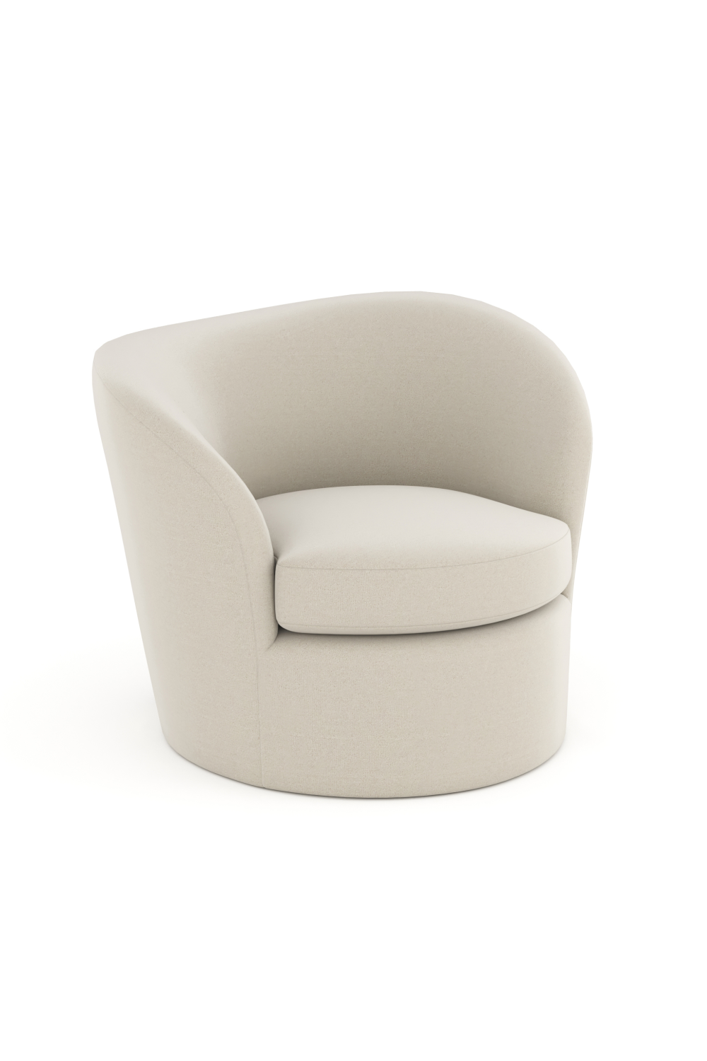   White Modern Swivel Chair | Oroa.com