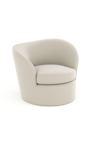   White Modern Swivel Chair | Oroa.com