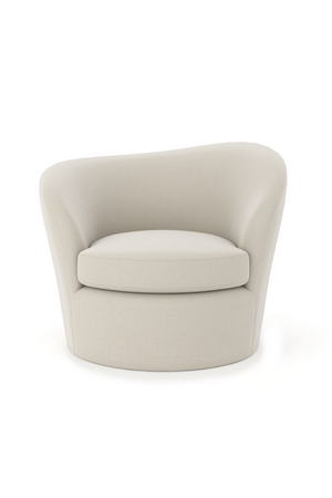   White Modern Swivel Chair | Oroa.com