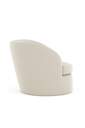  White Modern Swivel Chair | Oroa.com