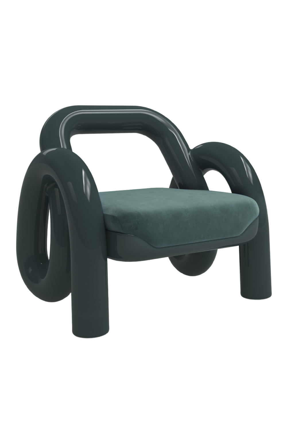   Glossy Twisted Accent Chair | Oroa.com