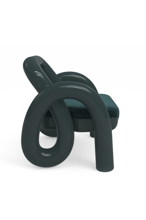   Glossy Twisted Accent Chair | Oroa.com