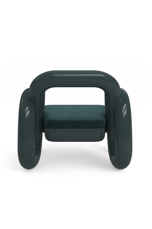   Glossy Twisted Accent Chair | Oroa.com