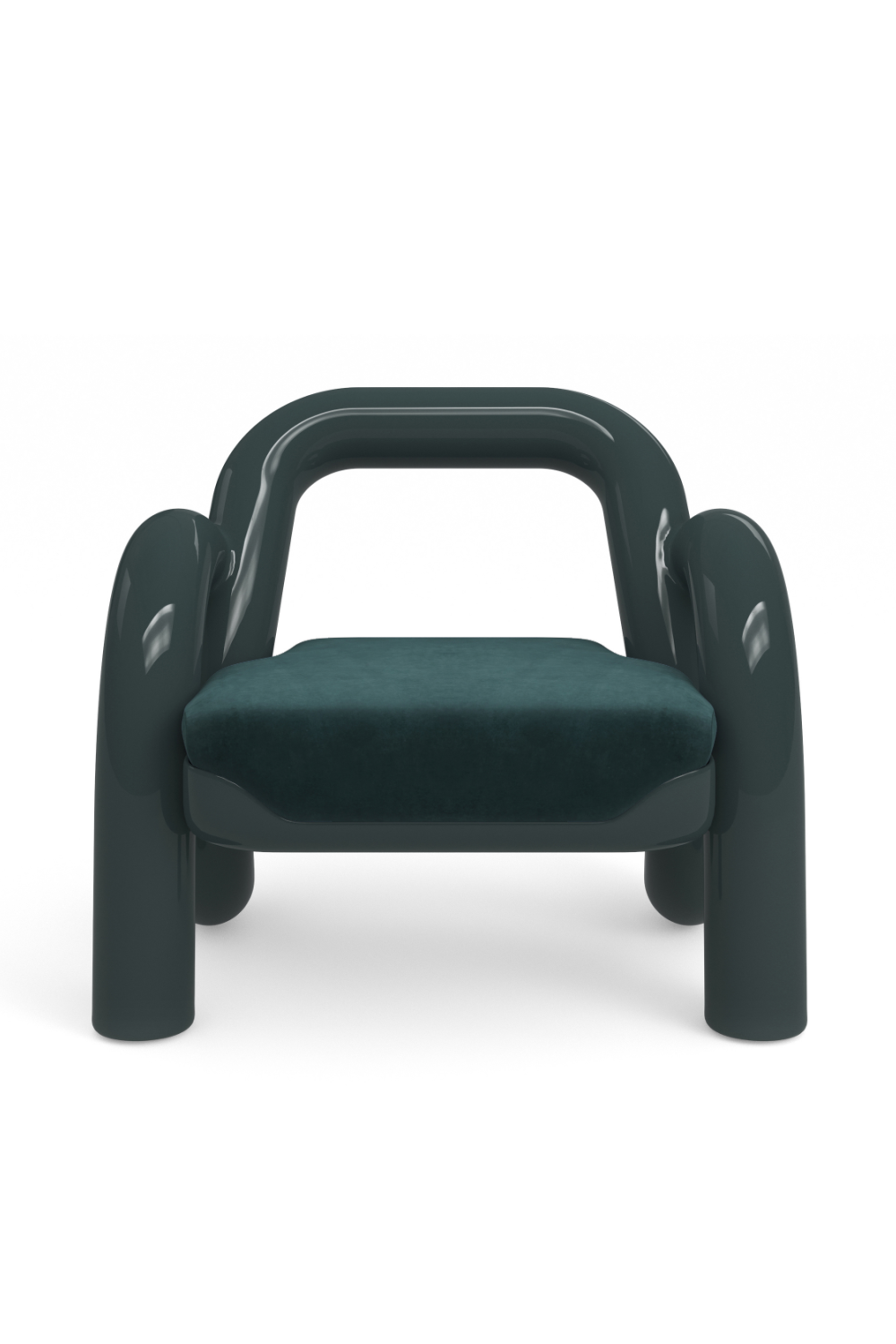   Glossy Twisted Accent Chair | Oroa.com
