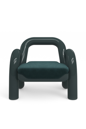   Glossy Twisted Accent Chair | Oroa.com