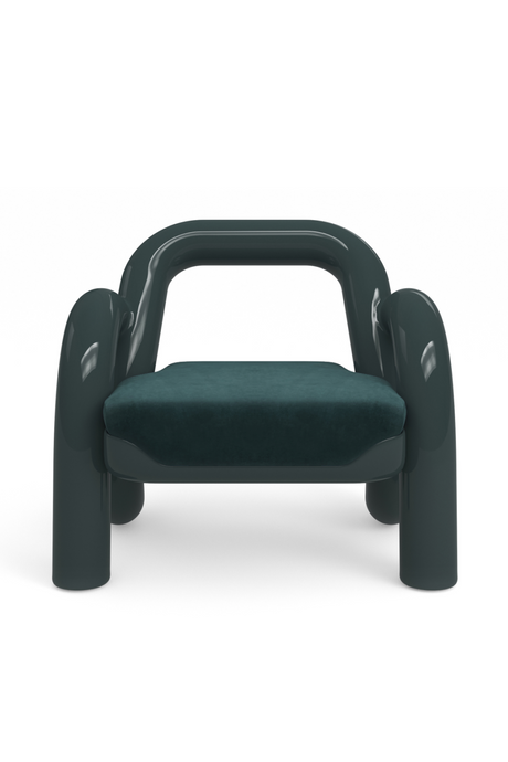   Glossy Twisted Accent Chair | Oroa.com