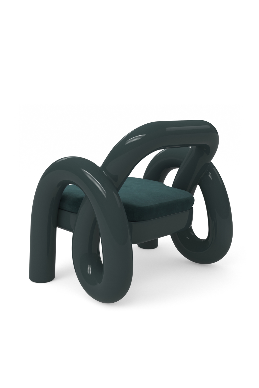   Glossy Twisted Accent Chair | Oroa.com