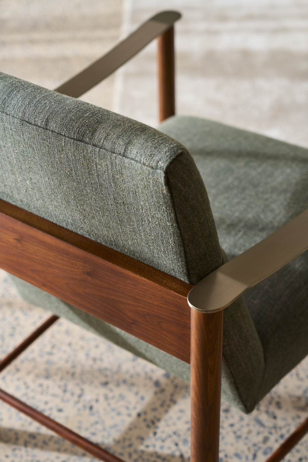   Eucalyptus Linen Accent Chair | Oroa.com