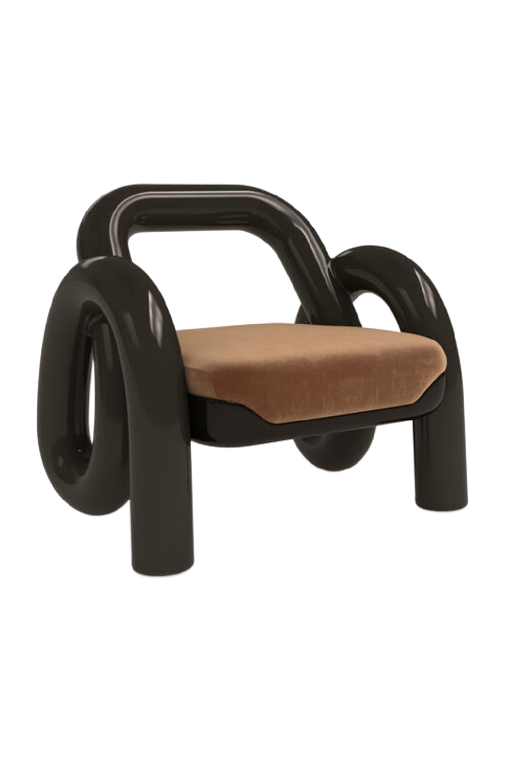   Glossy Twisted Accent Chair | Oroa.com
