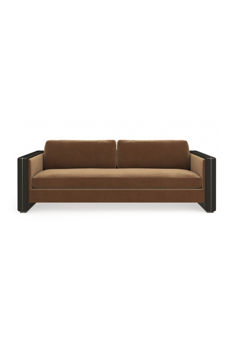   Brown Upholstered Sofa | Oroa.com