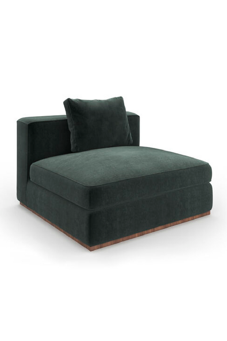   Black Upholstered Modular Sofa | Oroa.com