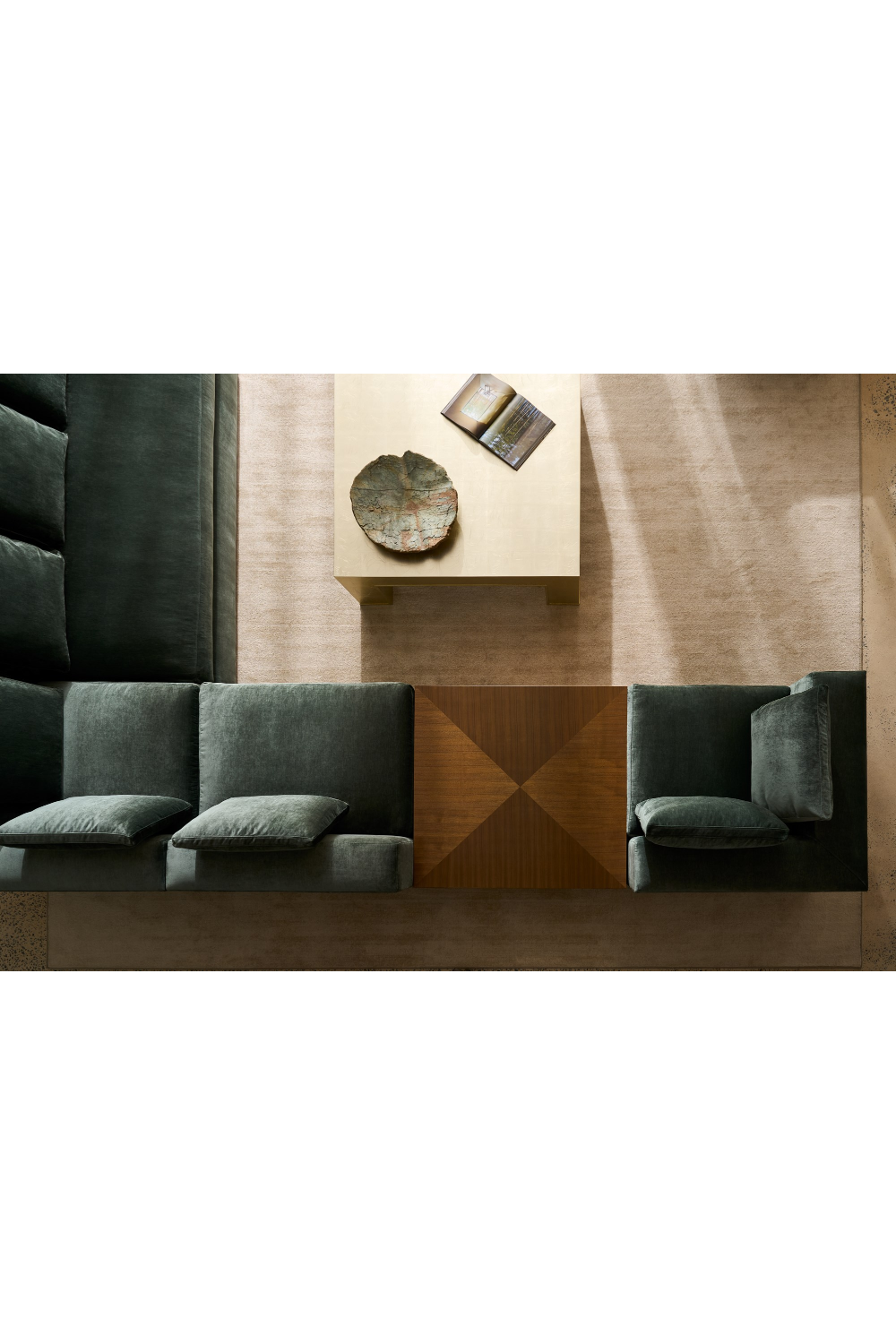   Black Upholstered Modular Sofa | Oroa.com
