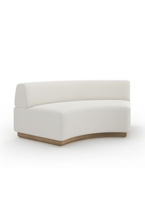   White Armless Wedge Sofa | Oroa.com