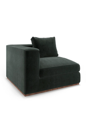   Black Upholstered Modular Sofa | Oroa.com