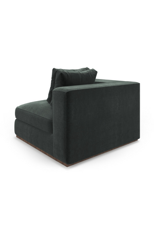   Black Upholstered Modular Sofa | Oroa.com