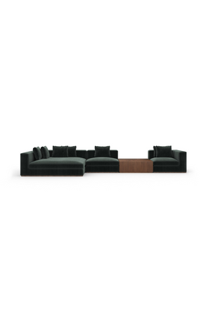   Black Sectional Sofa with Chaise | Oroa.com