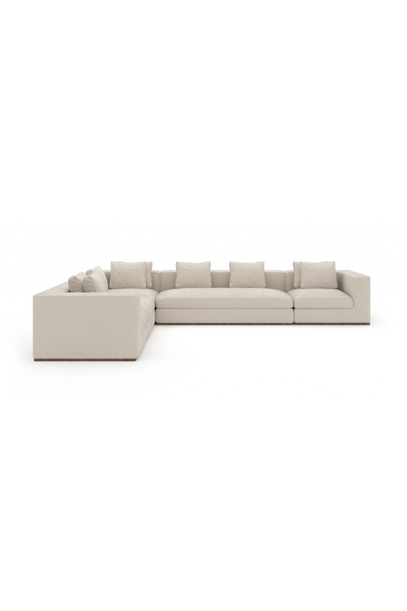   Cream 5-Piece Sectional Sofa | Oroa.com