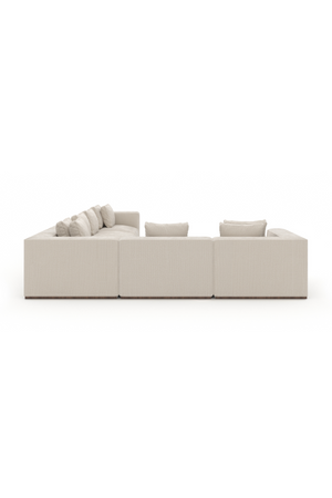   Cream 5-Piece Sectional Sofa | Oroa.com