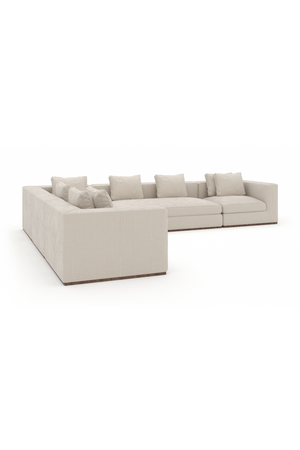   Cream 5-Piece Sectional Sofa | Oroa.com