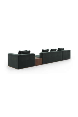   Upholstered Black Sectional Sofa | Oroa.com