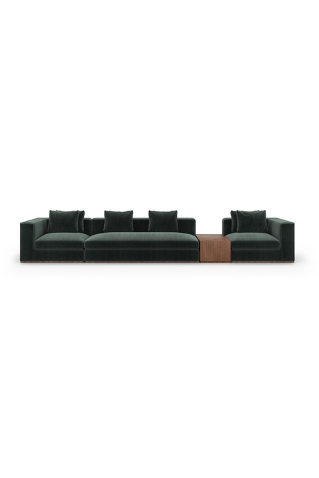   Upholstered Black Sectional Sofa | Oroa.com