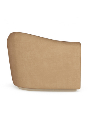   Brown Velvet Wedge Sofa | Oroa.com