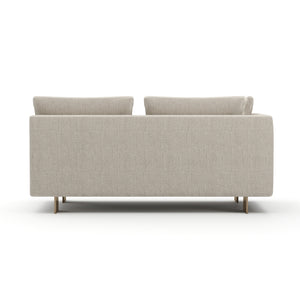   White Chenille Loveseat | Oroa.com