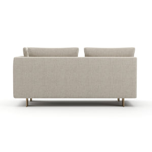   White Chenille Loveseat | Oroa.com