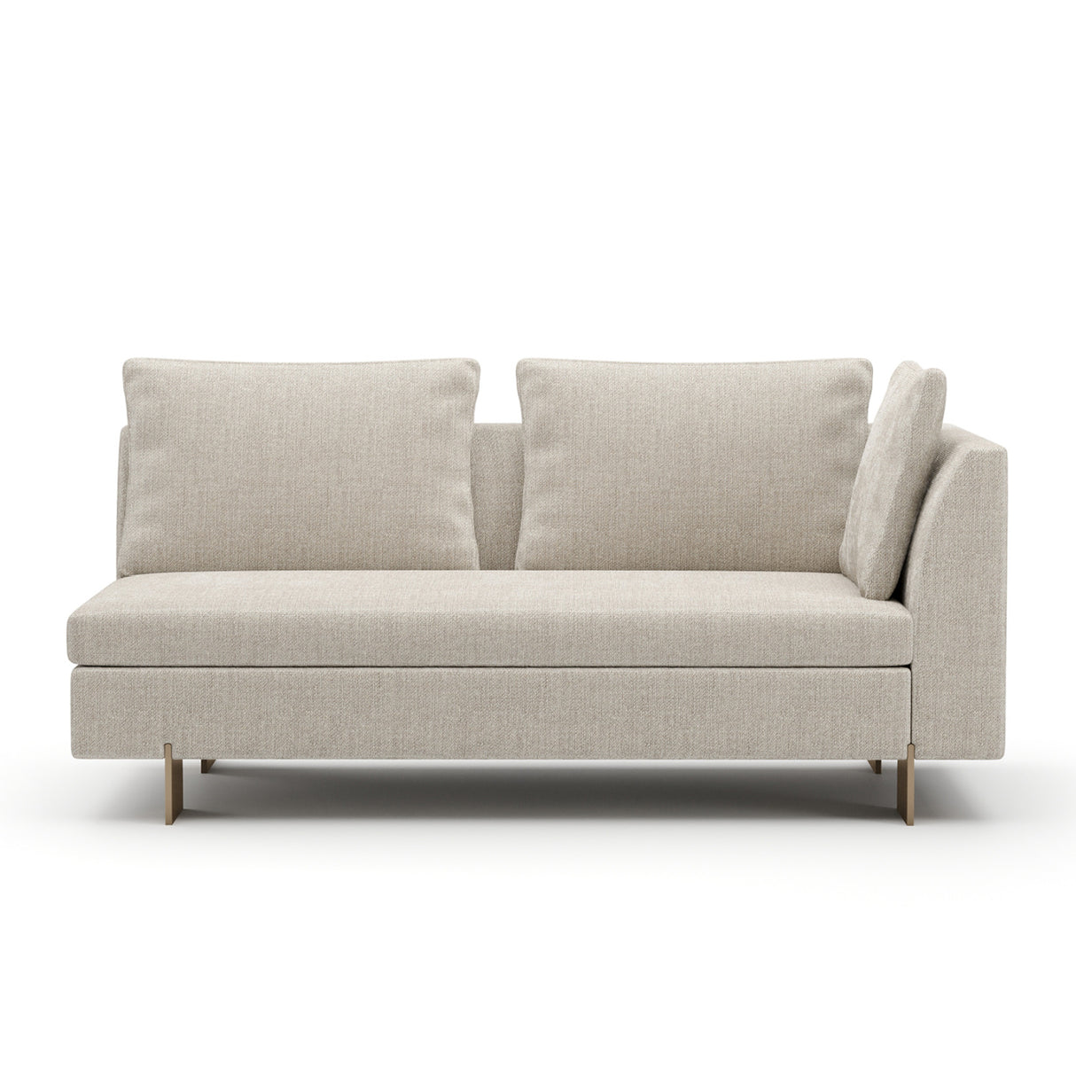   White Chenille Loveseat | Oroa.com
