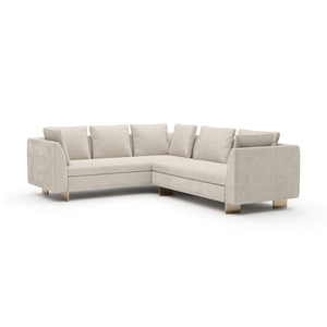   White Chenille Sectional Sofa S | Oroa.com