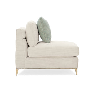   Wavy Quilted Armless Lounge Chair | Oroa.com