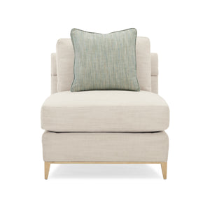   Wavy Quilted Armless Lounge Chair | Oroa.com