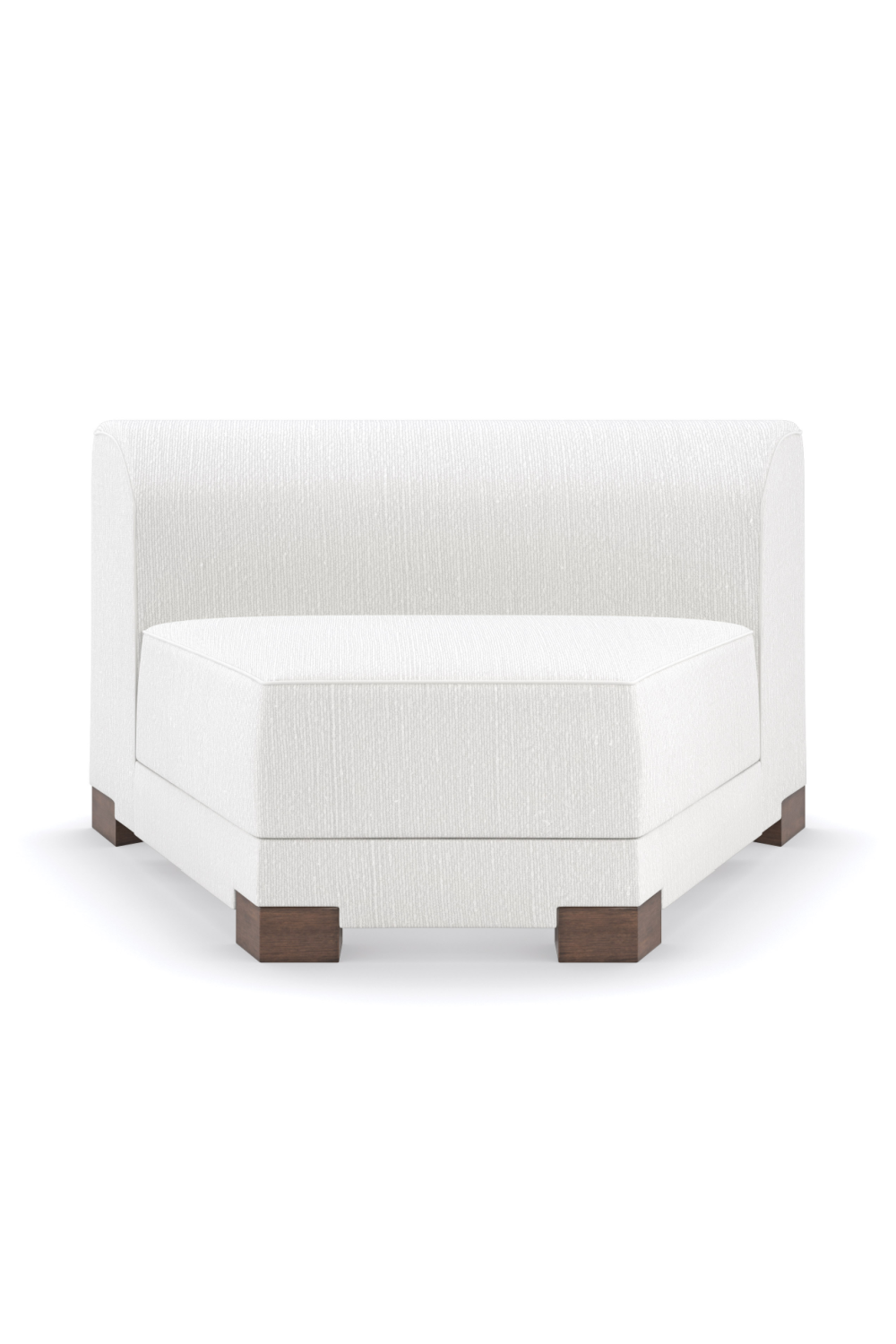  White Chenille Modular Chair | Oroa.com