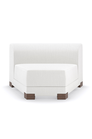   White Chenille Modular Chair | Oroa.com