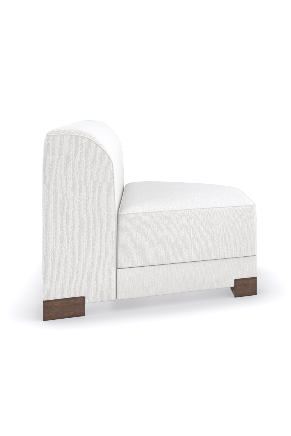   White Chenille Modular Chair | Oroa.com