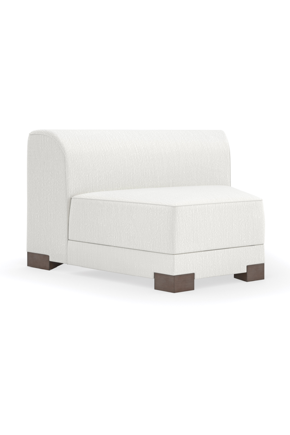   White Chenille Modular Chair | Oroa.com