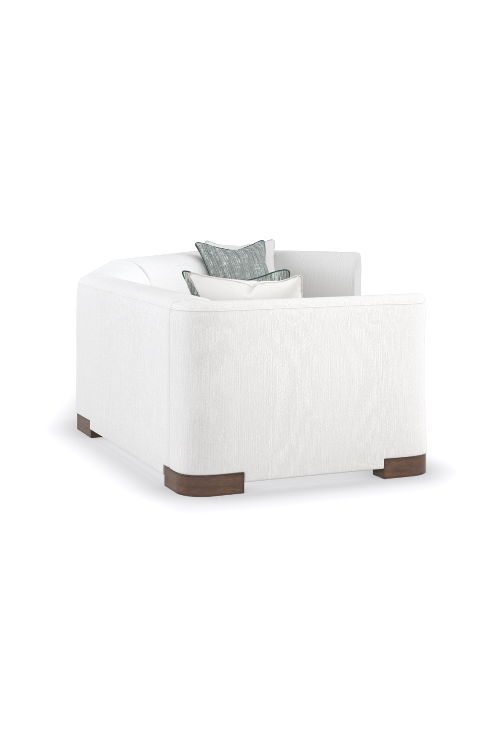   White Chenille Modular Chair | Oroa.com