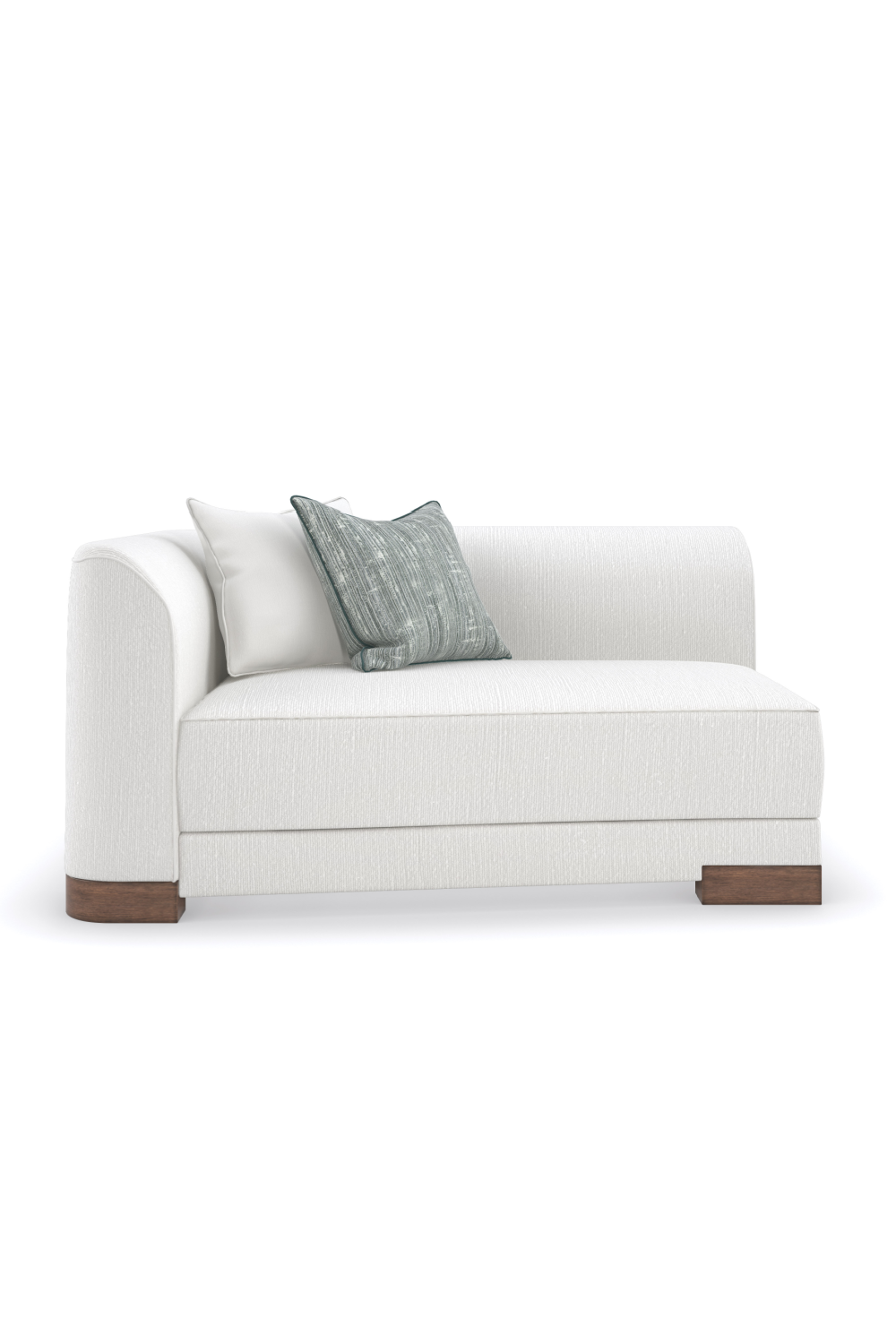   White Chenille Modular Chair | Oroa.com
