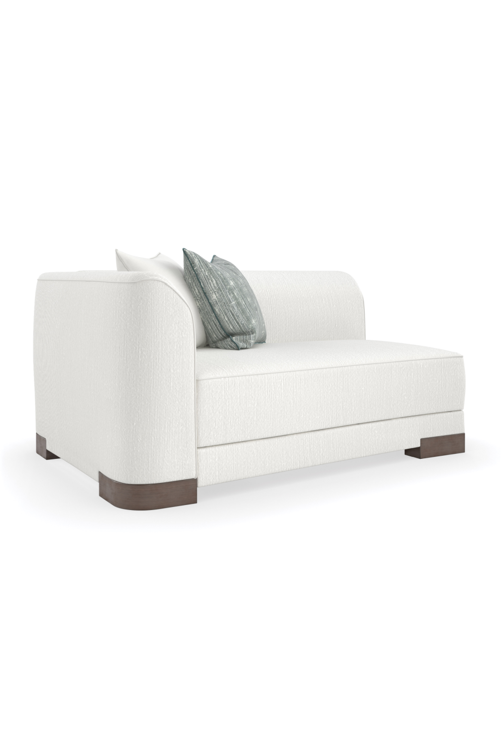   White Chenille Modular Chair | Oroa.com