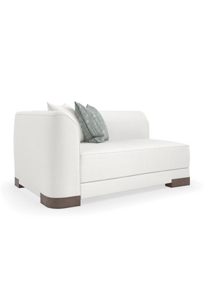   White Chenille Modular Chair | Oroa.com