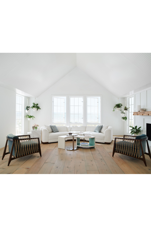   White Chenille Modular Chair | Oroa.com