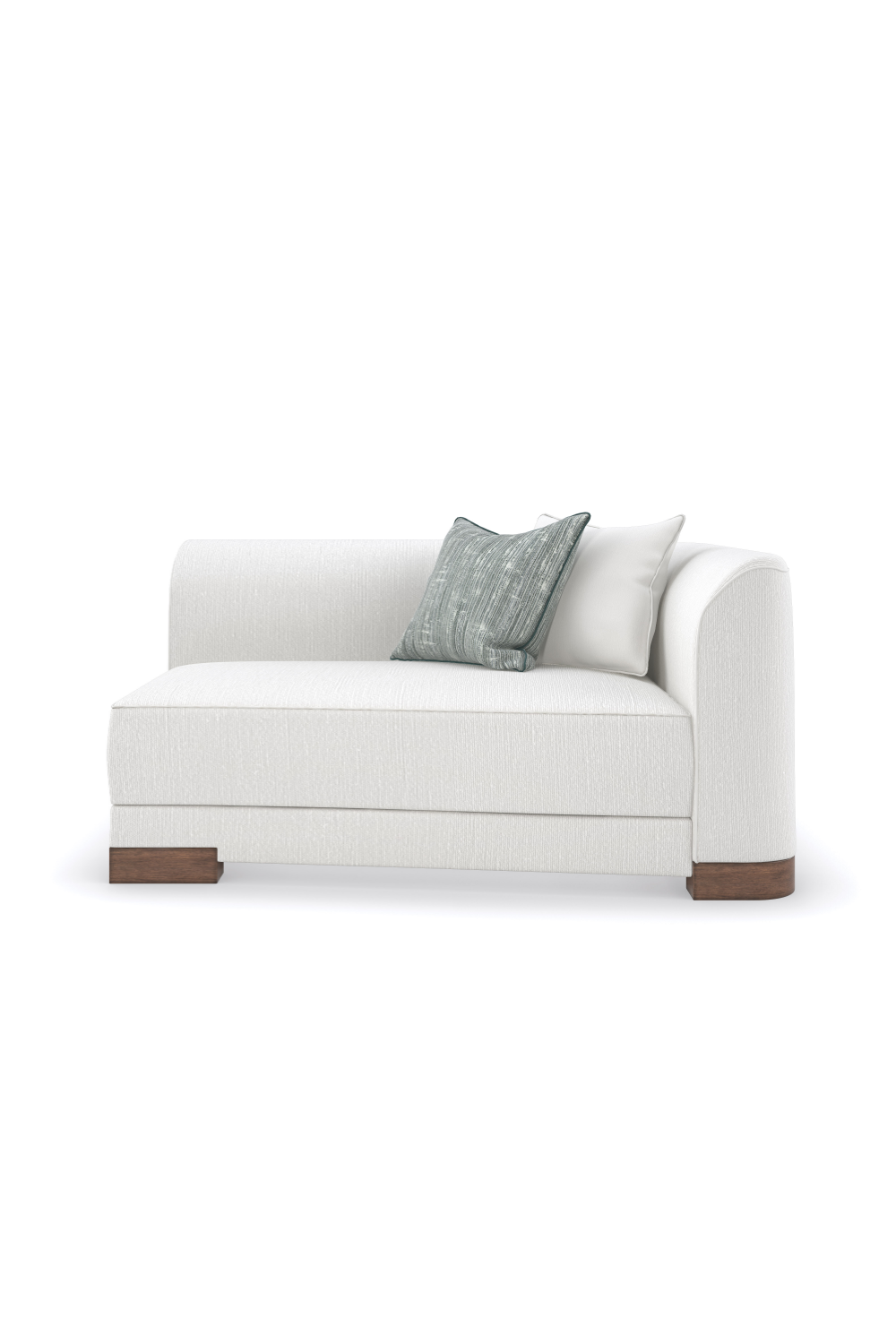   White Chenille Modular Chair | Oroa.com