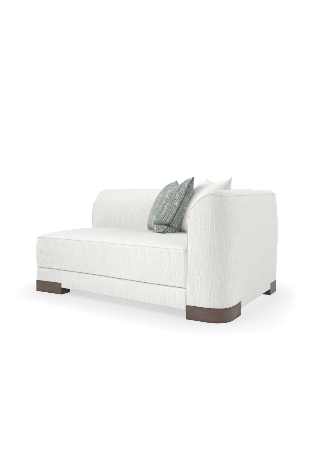   White Chenille Modular Chair | Oroa.com