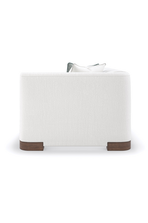  White Chenille Modular Chair | Oroa.com