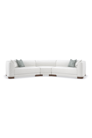   White Chenille Modular Chair | Oroa.com